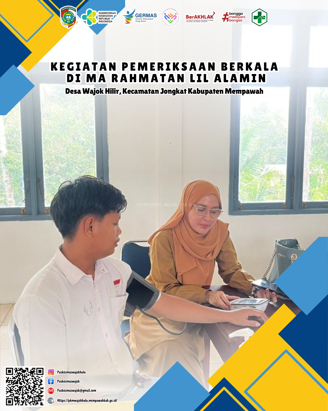 KEGIATAN Pemeriksaan berkala  di MA Rahmatan Lil Alamin